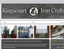 Tablet Screenshot of kingscourtironcrafts.town.ie
