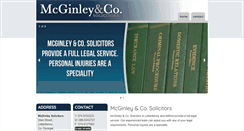 Desktop Screenshot of mcginleysolicitors.town.ie