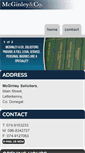 Mobile Screenshot of mcginleysolicitors.town.ie