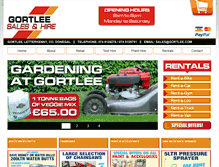 Tablet Screenshot of gortleetoolhire.town.ie